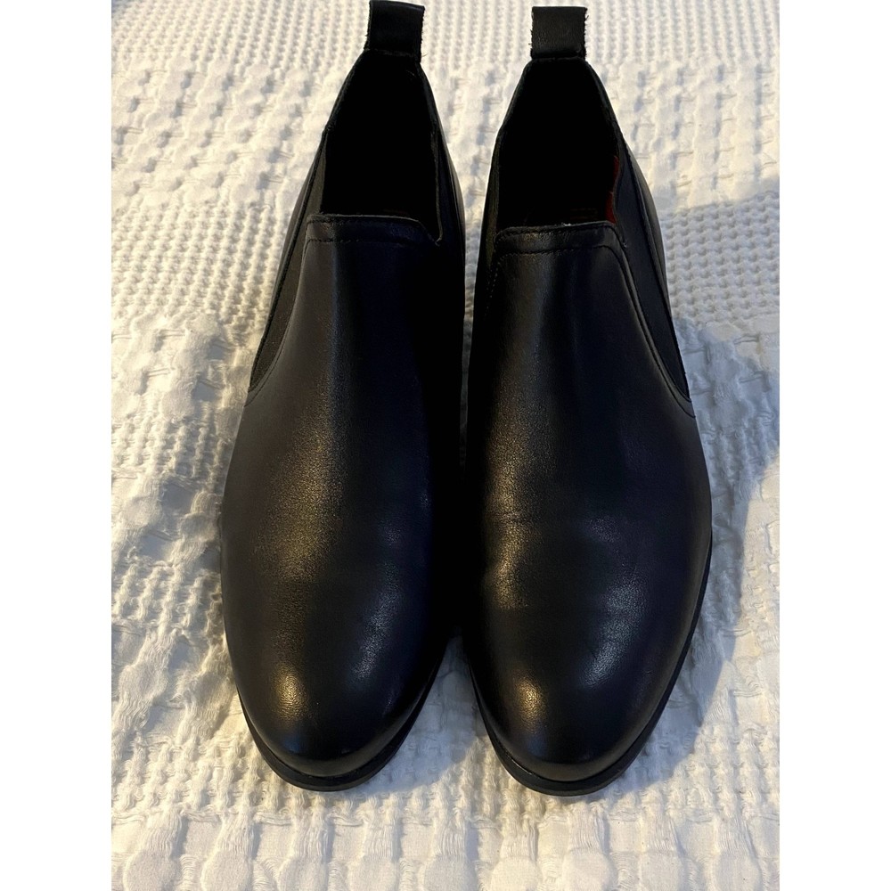 Munro Black Leather Ankle Booties - Size 10.5 M - EUC!